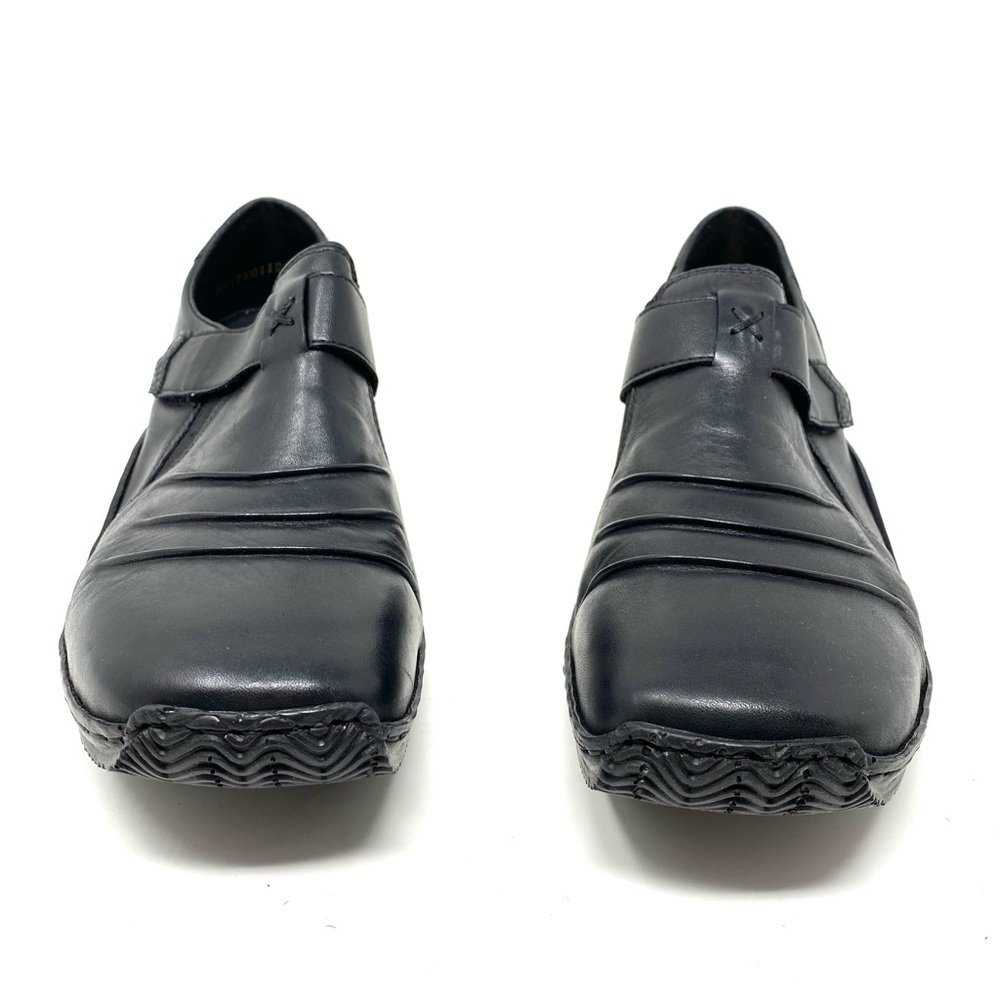 RIEKER L1763-00 LADIES BLACK HOOK AND LOOP SHOES - Picture 3 of 7
